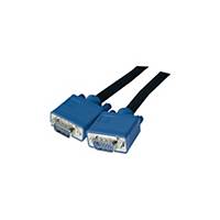 PREMIUM SVGA-Kabel Full HD, Länge: 3m, schwarz/blau