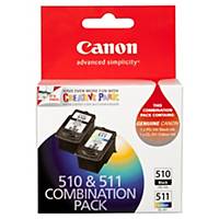 Canon PG-510/CL-511 inkt cartridge, zwart/kleuren, 2 x 9 ml