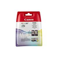 Canon PG-510/CL-511 Inkjet Cartridge Multipack - Black And Colour