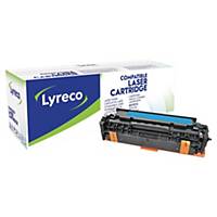 Toner Lyreco kompatibel zu HP CE411A, 2600 Seiten, cyan