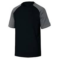 T-shirt coton Deltaplus Genoa - noir/gris - taille L
