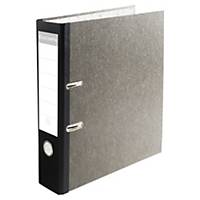Exacompta Prem Touch A4 Maxi Lever Arch File, 80mm Spine, Marble Grey