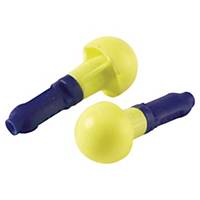 Gehörschutzpfropfen 3M E-A-R Push-In, 38dB, mit Kordel, gelb, Pk. à 100 Stück