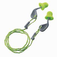 uvex xact-fit Corded Earplugs, 26dB, Green