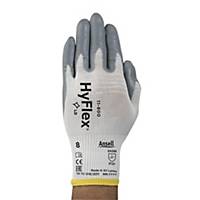 Ansell HyFlex® 11-800 precisie nitril handschoenen, grijs/wit, maat 7, 12 paar