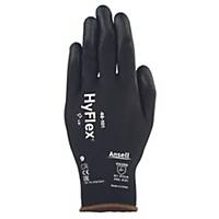 Ansell HyFlex® 48-101 Precision Handling Gloves, Size 7, Black, 12 Pairs