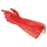 ANSELL SOL-VEX 37-900 NBR CHEMICAL GLOVES RED SIZE 9 - 1 PAIR