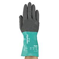 Ansell AlphaTec® 58-270 Nitrile Gloves, 30cm, Size 9, Grey/Green