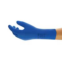 Ansell Universal Chemical Gloves - Blue, Size 10