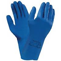 Ansell Versatouch 87-195 chemical gloves blue - size 7/8 - 12 pairs