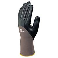 Deltaplus VE713 Oil Handling Gloves - Grey/Black, Size 9