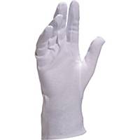Cotton gloves Deltaplus COB40, size 6, white, PKG of 12 pairs