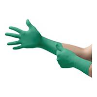 ANSELL TOUCH-N-TUFF 92-605 NITRILE GLOVES GREEN SIZE 7 - BOX OF 100