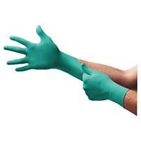 ANSELL TOUCH-N-TUFF 92-605 NITRILE GLOVES GREEN SIZE 8 - BOX OF 100