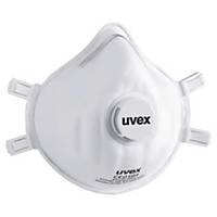 Uvex stofmasker Silv-Air, FFP3, met ventiel, pak van 15 stuks
