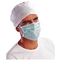Hygienemaske Delta Plus MASQUG, aus Papier, Band und Nasenbügel, grün, 50 Stück
