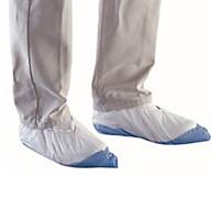 Deltaplus Surchpo Disposable Overshoes, White, 50 Pairs