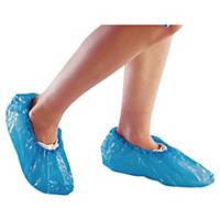 Overshoes with elastic band Deltaplus, Polyethylene, blue