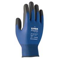 uvex phynomic wet Precision Handling Gloves, Size 9, Blue, 10 Pairs