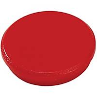 Magnet Dahle, rund, 32 mm, rød, pakke a 10 stk.