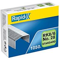Staples Rapid Type B8, 6 mm, package of 1050 pcs