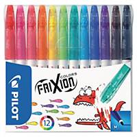 Pilot Frixion Colours Erasable Felt Tip Pens - Pack of 12 Assorted Colours