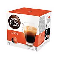 Nescafé Dolce Gusto, coffee capsules, lungo, pack of 16