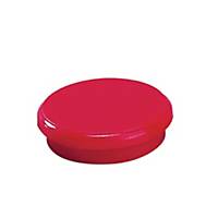 Magnet Dahle, rund, 24 mm, rød, pakke a 10 stk.