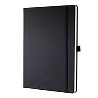 Sigel CO112 Hard Cover Notebook A4 Ruled Black