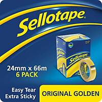Sellotape Office Tape 24mmx66M Pack of 6