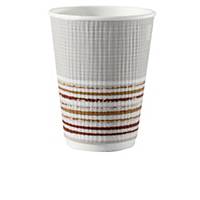 Thermo cup Duni 3,5 dl, grey/striped, package of 30 pcs