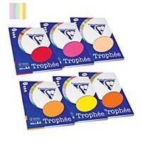 Paquete 100 hojas de papel  Trophée - A4 - 80  g/m2 - surtido pastel