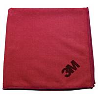 Pack de 10 panos absorventes microfibra Scotch Brite - 36 x 36 cm - vermelho