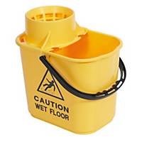 Colour Coded Mop Bucket 15 Litre Yellow