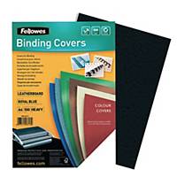Fellowes FSC Certified A4 Binding Cover 250gsm Black - Pack of 100