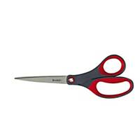 Scotch Precision scissors, length 20 cm, asymmetric, red/grey
