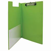 Bantex Foldover Strong PVC FC Clipboard Lime