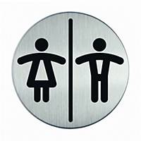 DURABLE  L/G WC  SIGN STEEL DIA 83MM