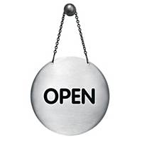 Durable Reversible Steel  OPEN/ CLOSED  Sign 130mm