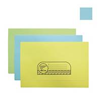 ABBA Manila Card Pocket File Blue