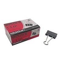 109 DOUBLE CLIPS BLACK - BOX OF 12