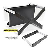 BINDERMAX H-008 Foldable Suspension Hanging File Stand Silver-Black