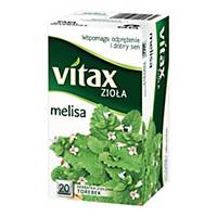 Herbata ziołowa VITAX melisa, 20 okrągłych torebek bez zawieszki