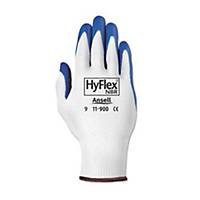 ANSELL HYFLEX 11-900 GLOVES NITRILE PAIR 9 BLUE