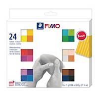 FIMO-soft Staedtler, assorterede farver, æske a 24 stk.
