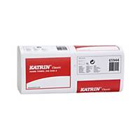 Skládané papírové ručníky Katrin ZZ Classic 65944, bílé, 20 x 150 utěrek