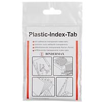 BINDERMAX IT-010P PLASTIC INDEX TAB 1   X 0.5   - PACK OF 20