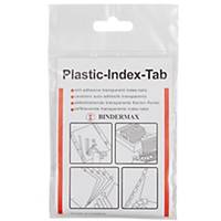BINDERMAX IT-015P PLASTIC INDEX TAB 1.5   X 0.5   - PACK OF 15