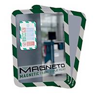 Ramka informacyjna TARIFOLD Magneto, samoprzylepna, zielono-biała, 2 sztuki