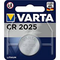 Varta Batterie 6025, Knopfzelle, CR2025, 3 Volt, Lithium